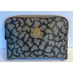 YVES Saint LAURENT YSL Vintage Giraffe print Clutch Pouch Bag authentic
